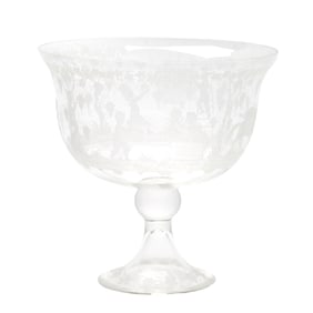 Seguso & Linzi Murano Intaglio Glass Bowl