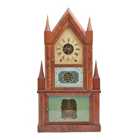 John Birge Double Fusee Steeple Clock