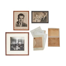 President Signed Documents and Ephemera Including Nixon