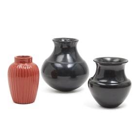 Three Southwest Native American Pottery Pieces