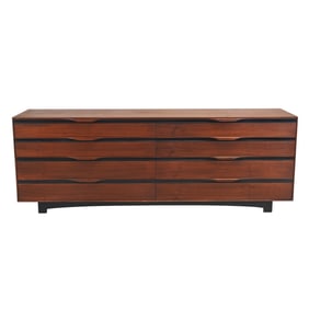 Mid Century Modern Kapel for Glenn Walnut Dresser