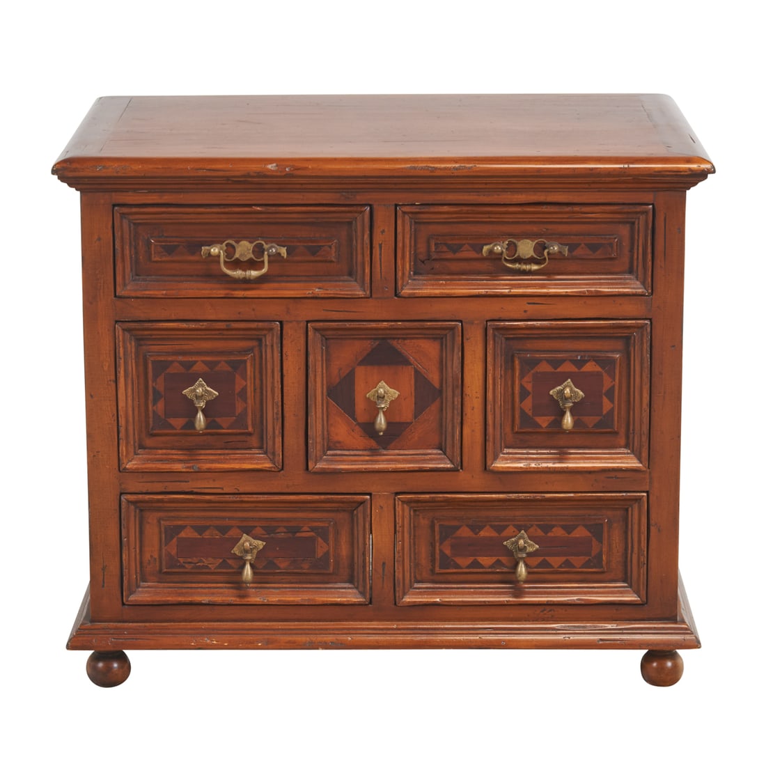 Italian Renaissance Style Walnut Small Chest of Drawers (1 of 4)
