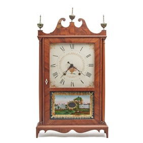 Seth Thomas Terry Patent Pillar and Scroll Shelf Clock