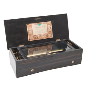 J.H. Ebblewhite Cylinder Eight Airs Music Box