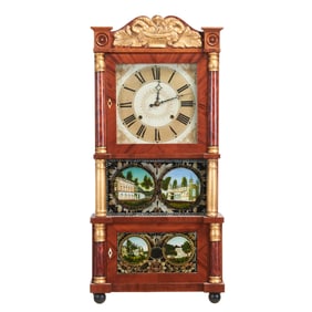 C. & L. C. Ives Triple Decker Eight Day Shelf Clock