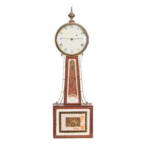 Simon Willard Patent Attributed Improved Timepiece