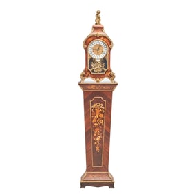 Hermle Louis XV Style Bracket Clock on Pedestal