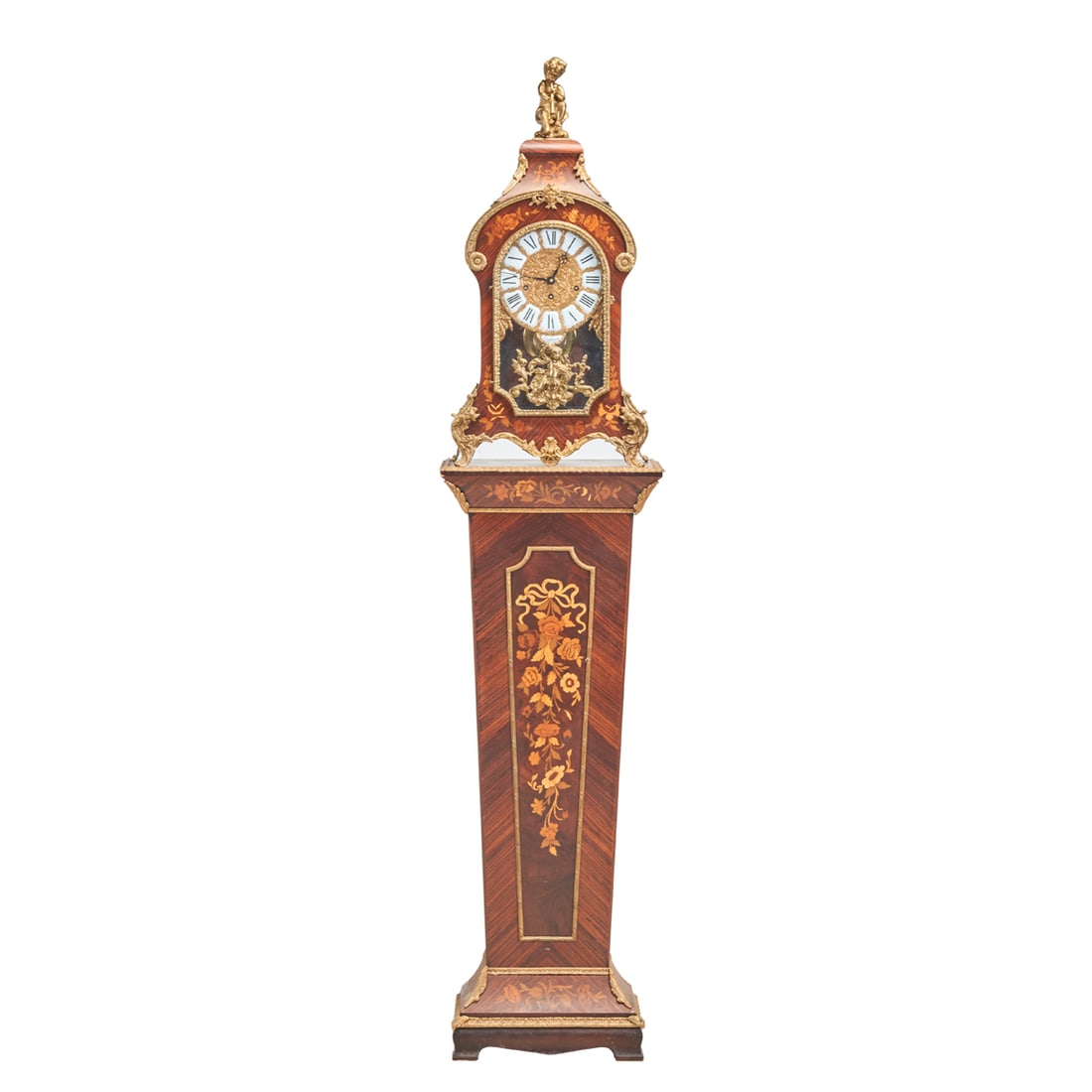 Hermle Louis XV Style Bracket Clock on Pedestal (1 of 5)
