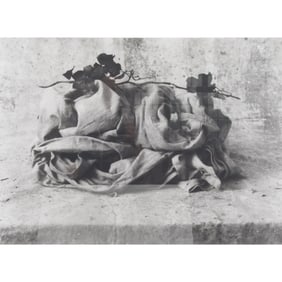 John Stewart, Cloth and Ivy, charcoal print