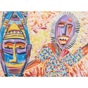 Vincent Dacosta Smith, Jonkonuu Festival #11, Monoprint