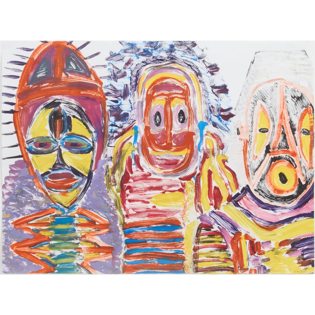 VINCENT DACOSTA SMITH, Jonkonuu Festival #9, Monoprint (1 of 5)