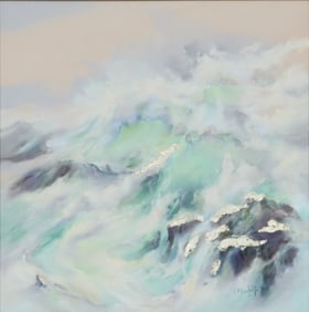 Louise Frechette, Breaking Waves, mixed media
