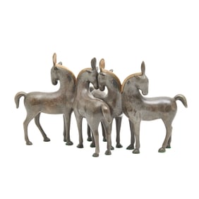 Leot Vanderveen, Circus Horses, bronze