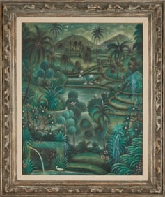 Ida Bagus Made Nadera, Island Paradise Falls, oil