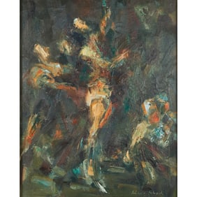Isabelle Schrock Barnett, Descent from the Cross, oil
