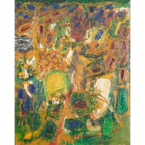 Jose Ramon Lerma, Abstract, oil on canvas