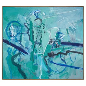 Harry Kramer, Homage to Sun Ra, oil on board