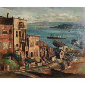 Filastro Mottola, San Francisco, oil on board