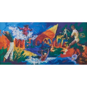 Ken Wesman, Mountain Retreat Welcome, oil