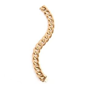 14k Yellow Gold Bracelet.