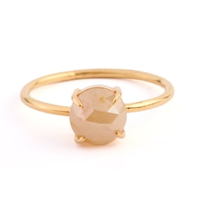 Diamond, 18k Yellow Gold Ring.