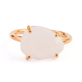 Moonstone, Vermeil Ring.