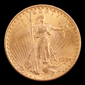 US $20.00 1924 Gold Coin