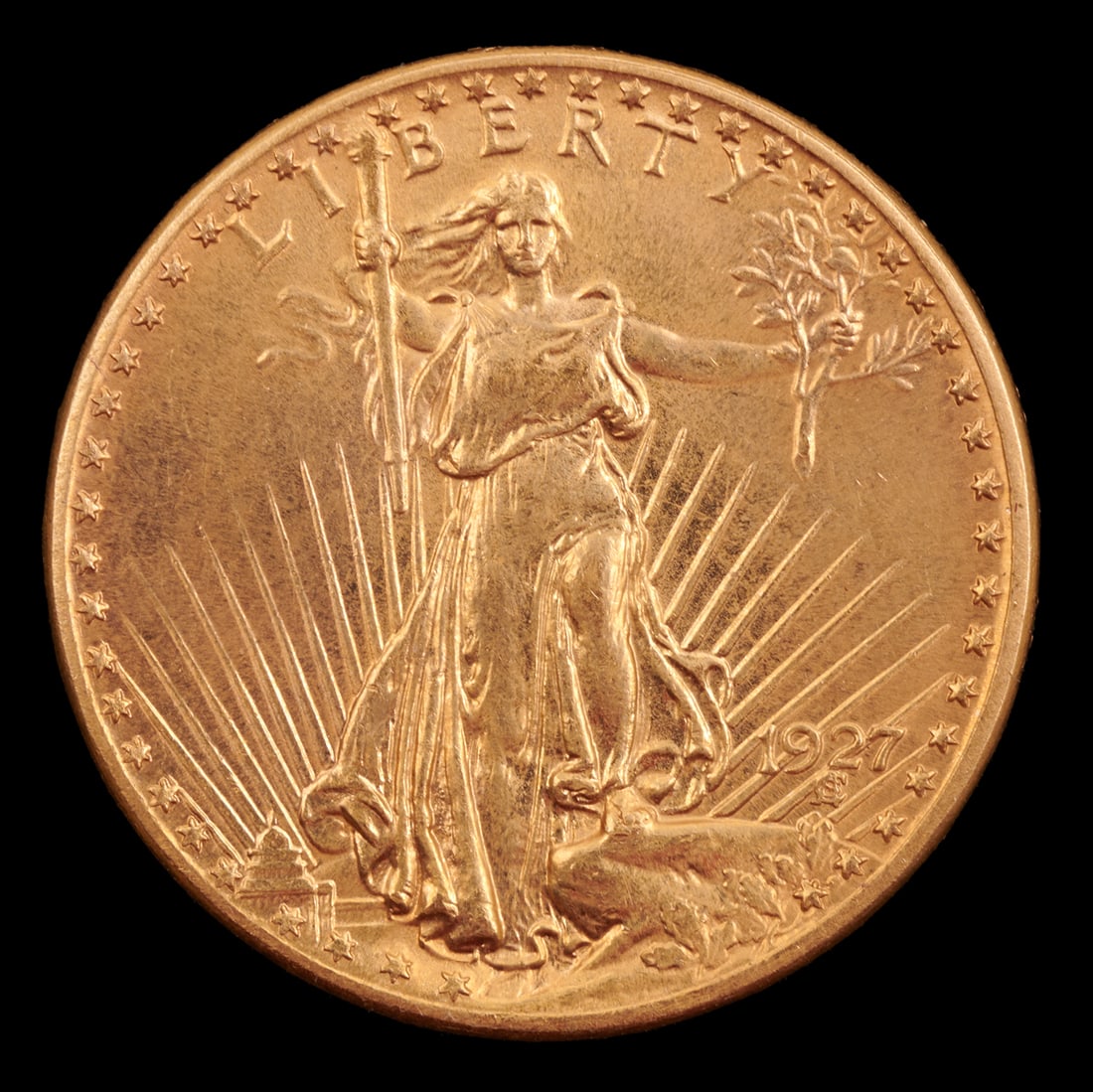 US $20.00 1927 Gold Coin (1 of 2)