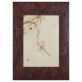 Japanese Lacquered Shibayama Panel