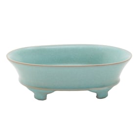 A Chinese Ge-Type Crackled Glaze Brush Washer