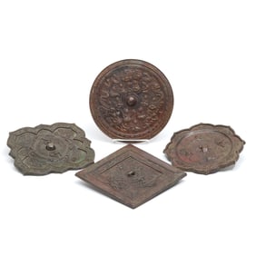 Four Chinese Bronze Mirrors