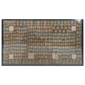 Framed Japanese Embroidered Brocade Obi Panels