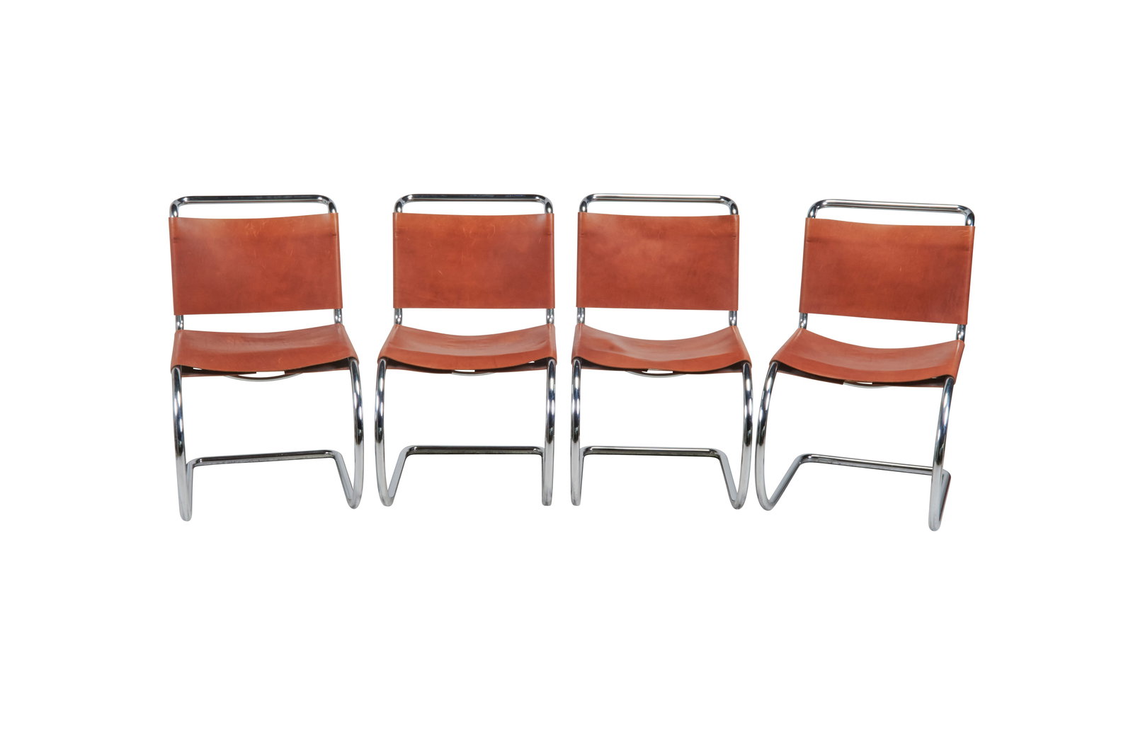 Set of Four Mies van der Rohe MR10 Side Chairs (1 of 5)