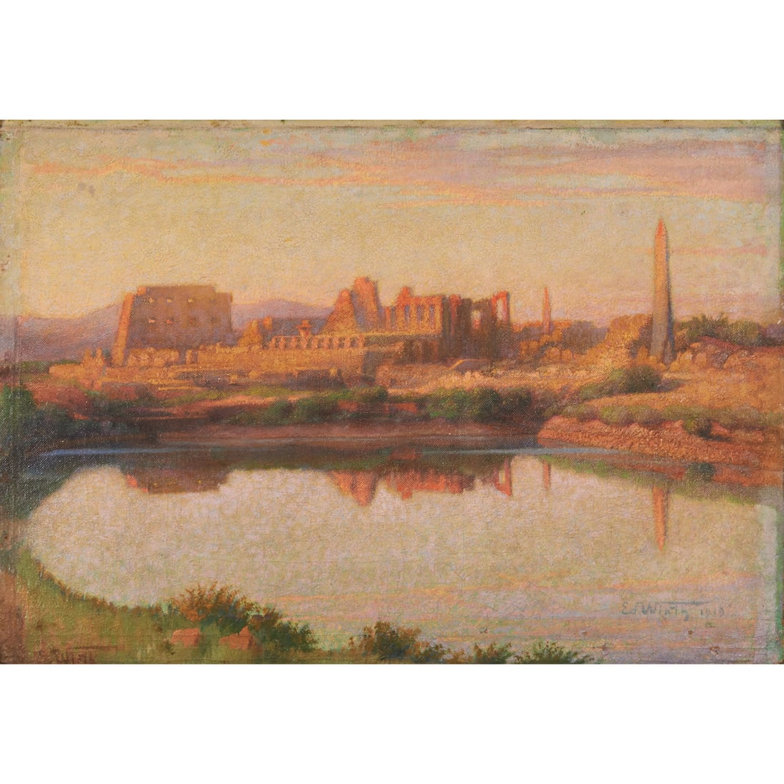 Eduard Wirth, Egypt, oil on panel (1 of 6)