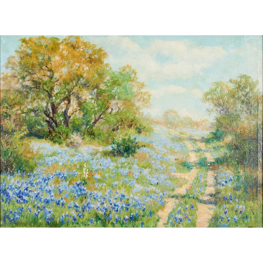 EP McGill, Bluebonnet Pathway, oil on canvas (1 of 5)
