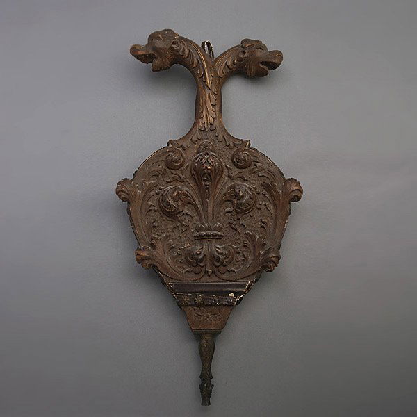 European Carved Wood Bellows: European Carved Wood Bellows {Height 17 1/2 inches}