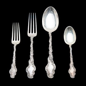 Durgin Watteau Pattern Sterling Silver Flatware