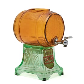 S. Rubin & Co. Ruby Root Beer Glass Keg Dispenser