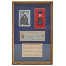 Framed Major General Joshua Chamberlain Signed Display