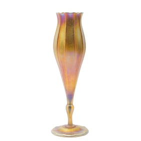 Tiffany Favrille Glass Floriform Vase