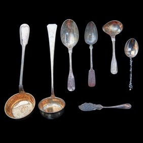 Collection of 800 and Other Silver Serving Pieces