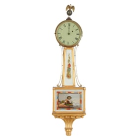 Massachusetts Federal Banjo Clock