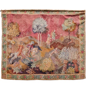 19th Century Tapestry of Hunting Scene