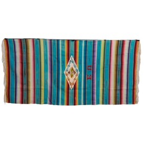 Vintage Mexican Saltillo Serape