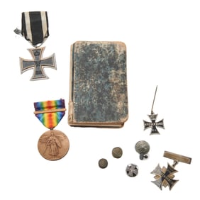 German and French War Medals Including 1914 Iron Cross