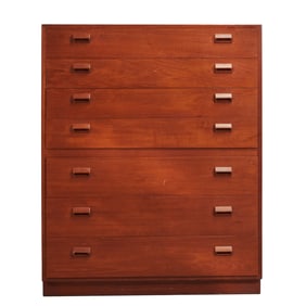 Soborg Mobler Mid Century Modern Teak Chest of Drawers