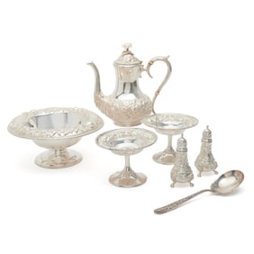Collection of Stieff and Kirk Repousse Sterling Silver