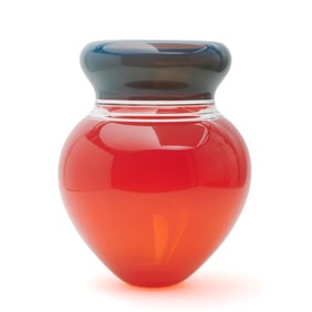Sonja Blomdahl Art Glass Incalmo Vase