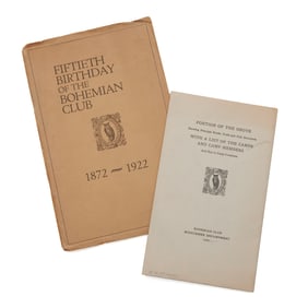 Bohemian Club Ephemera, Two Pieces