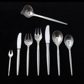 Michelson Tulip Pattern Danish Modern Sterling Flatware